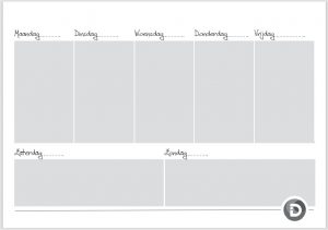 Weekplanner Agenda